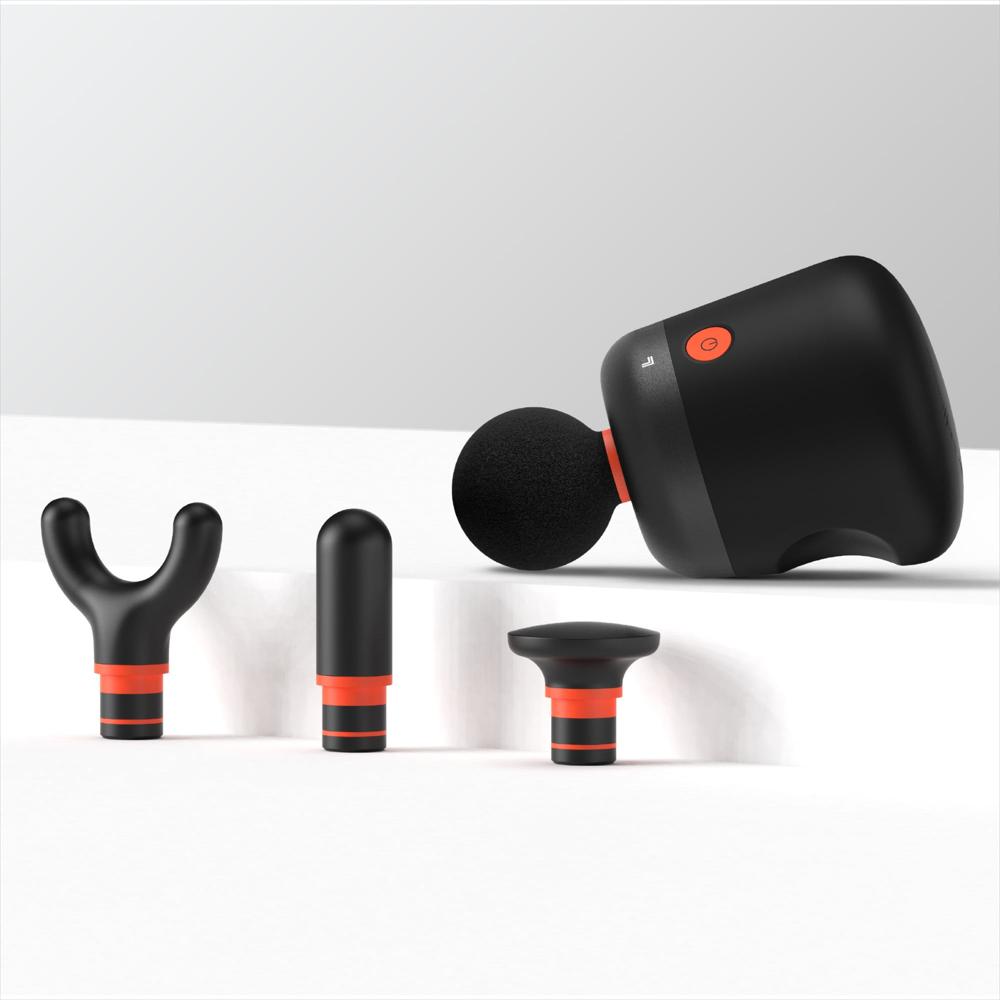 Masajeador De Percusión Portátil Con 4 Accesorios Color img #2