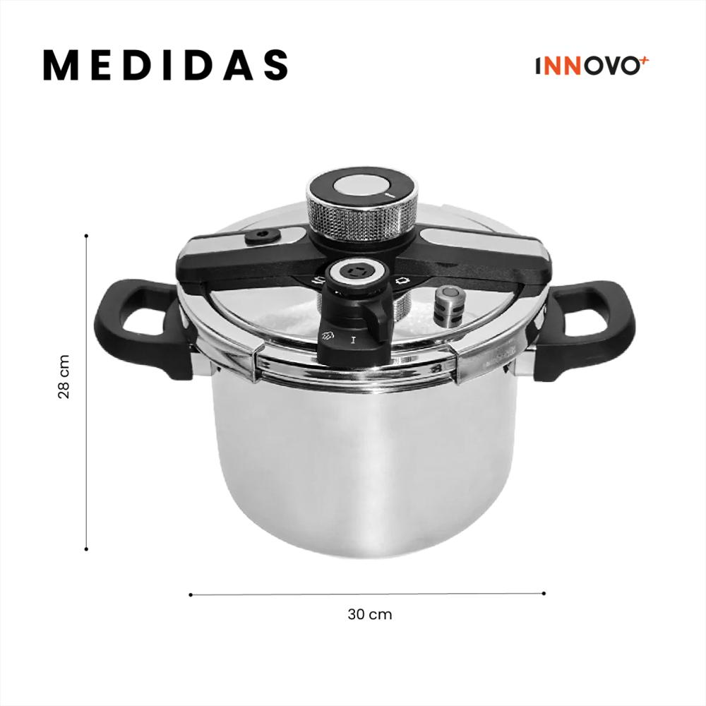 Olla Express De Presión 7 Litros Acero Quirurgico Premium img #3