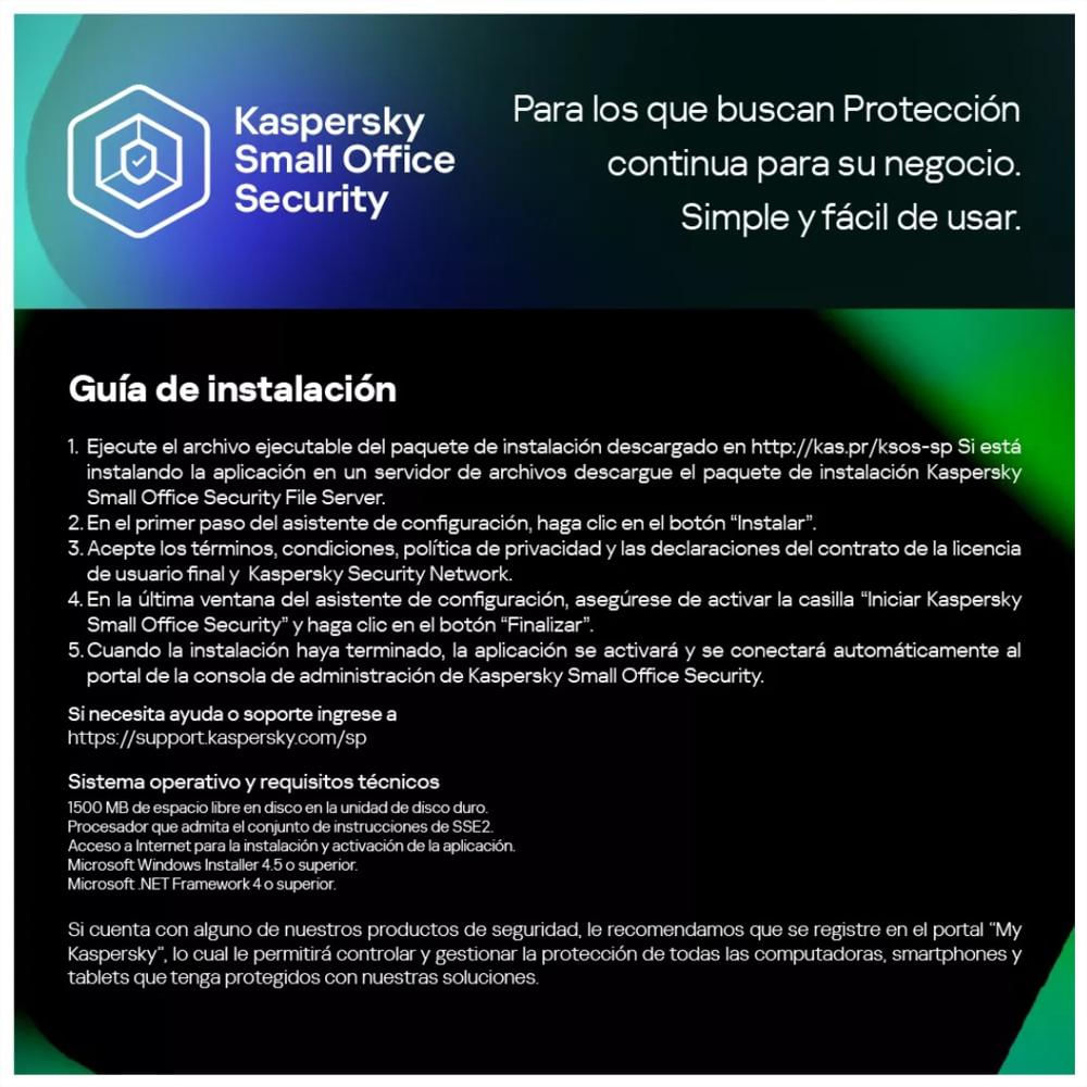 Antivirus Kaspersky Small Office 25 Dispositivos 1 Año img #3