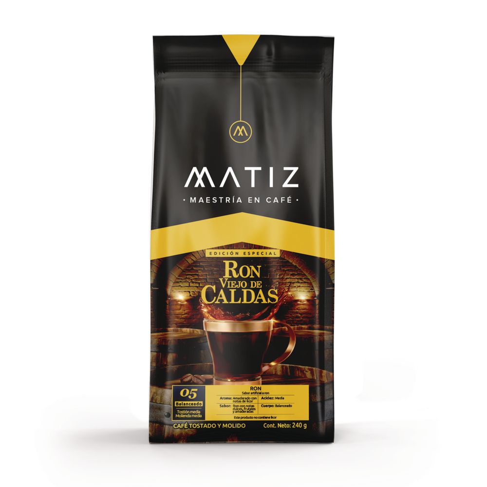 Café molido MATIZ edición ron viejo de Caldas (240  gr) img #1