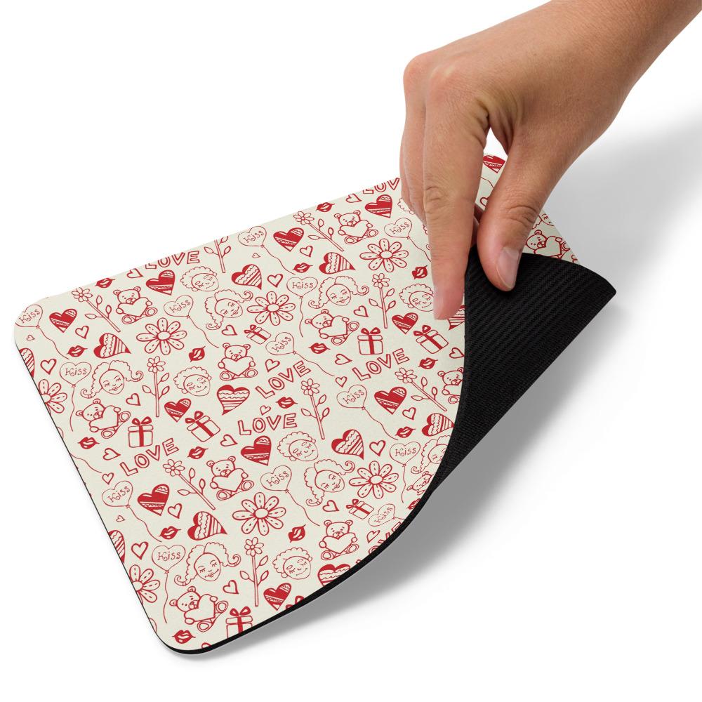 Mouse Pad Patrones Corazones Axtrax 22 X 18Cm Append img #2