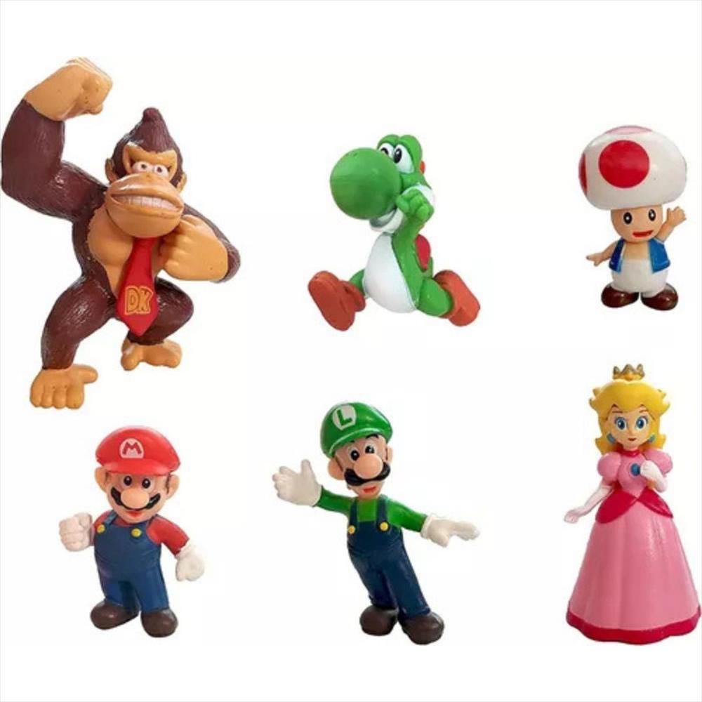 Juguete Muñecos Figuras Colección Set X 6 Super Mario Br7os img #2