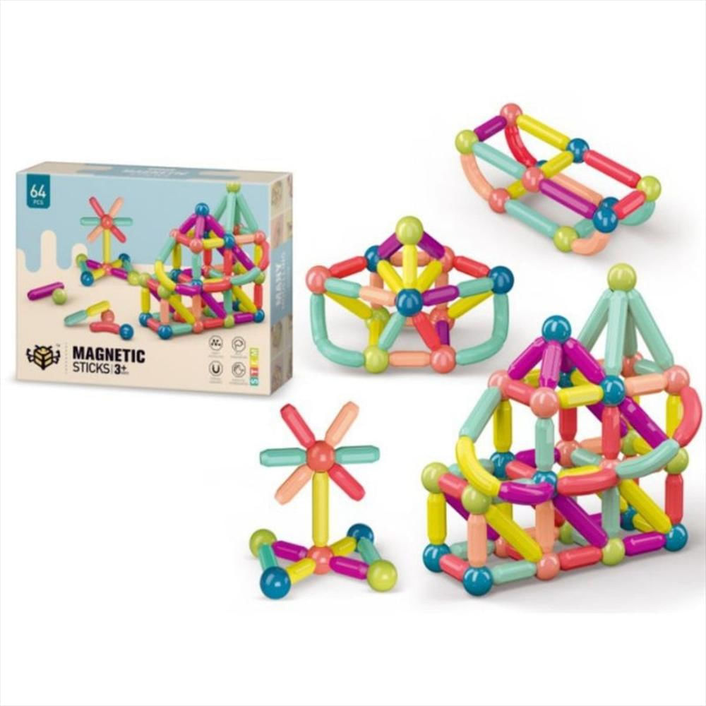 Fichas Magnéticas Bloques Construcción Juego Armar 36 Piezas img #1