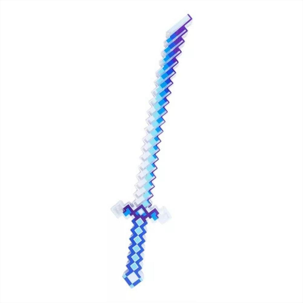Juguete Espada Minecraft Samurai Niños Led Sonido Dizfras Azul img #1