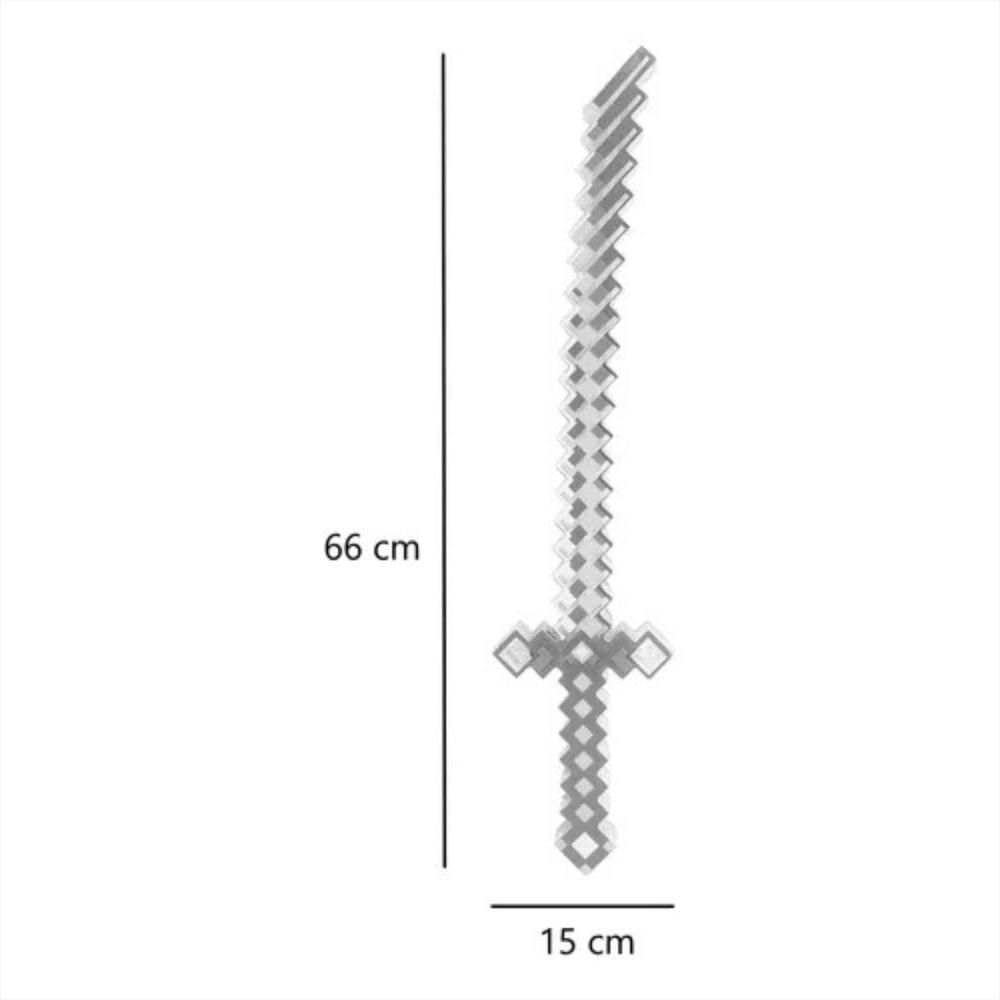 Juguete Espada Minecraft Samurai Niños Led Sonido Dizfras Azul img #2