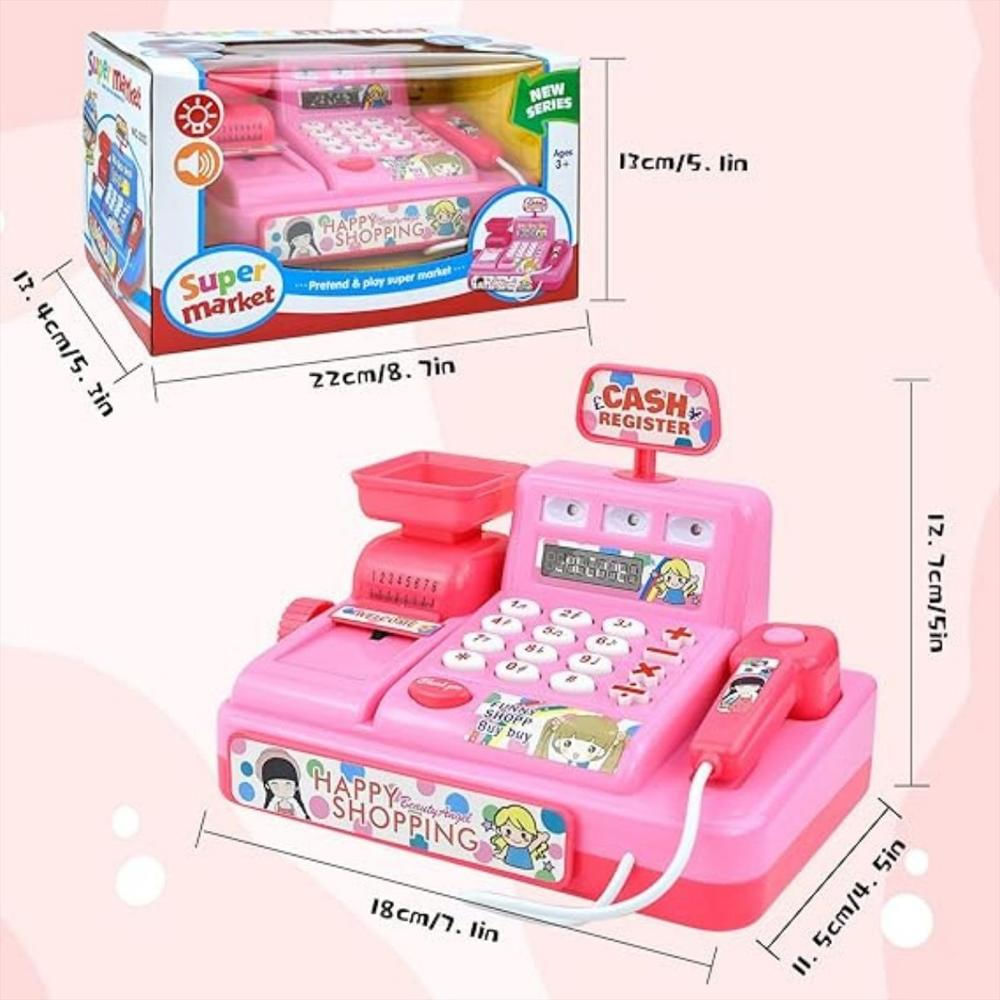 Caja Registradora De Juguete Para Niña + Baterias img #2