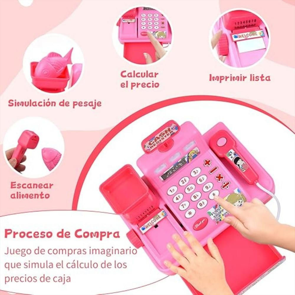 Caja Registradora De Juguete Para Niña + Baterias img #4