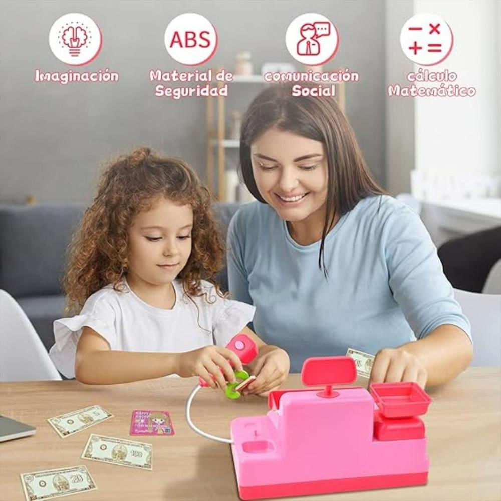 Caja Registradora De Juguete Para Niña + Baterias img #5