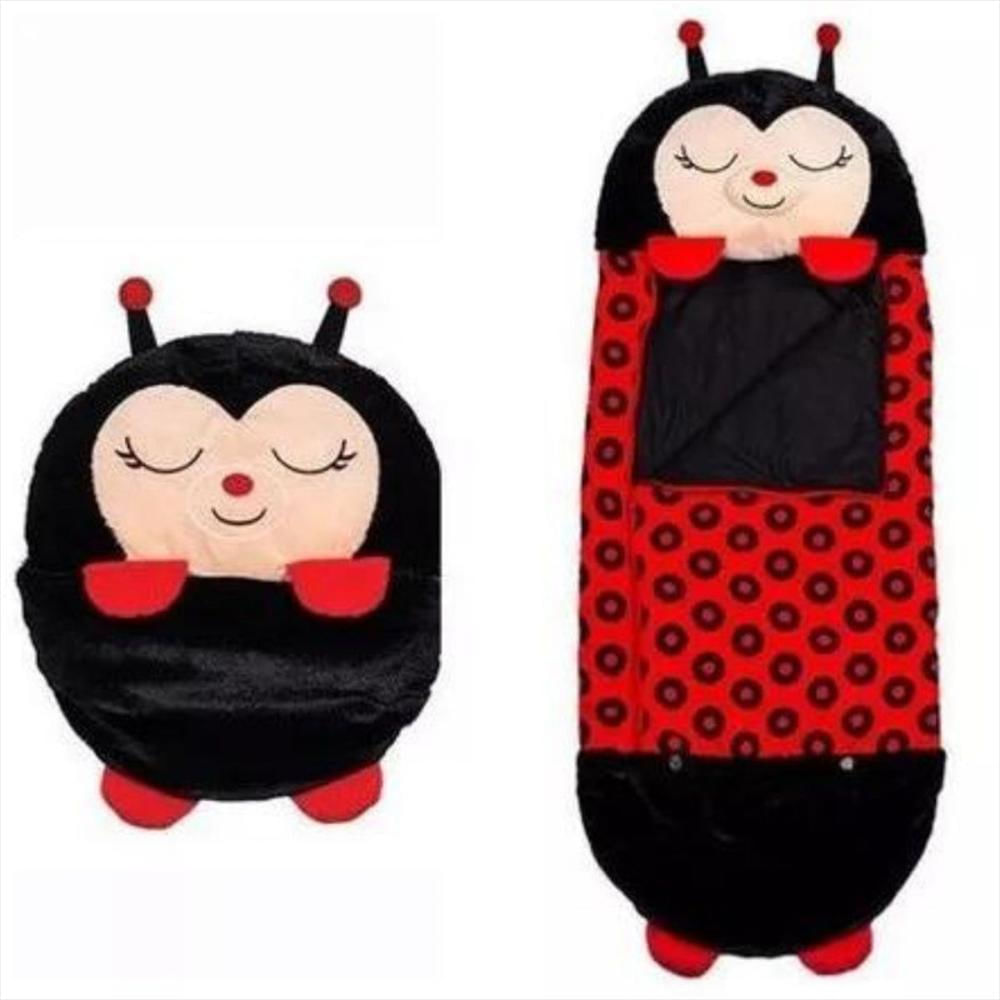Happy Bolsa De Dormir Sleeping Para Niños Cojín 1,30Cm Mariquita Negra img #2