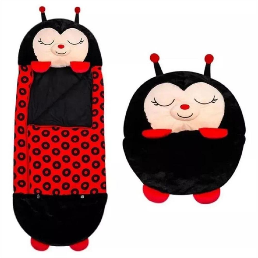 Happy Bolsa De Dormir Sleeping Para Niños Cojín 1,30Cm Mariquita Negra img #3