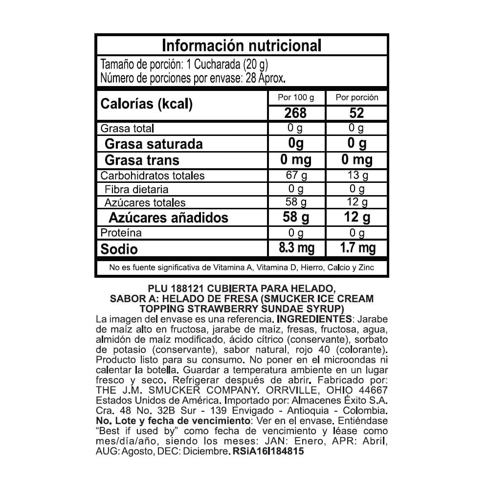 Syrup SMUCKERS MARCA EXCLUSIVA de chocolate (567  gr) img #2