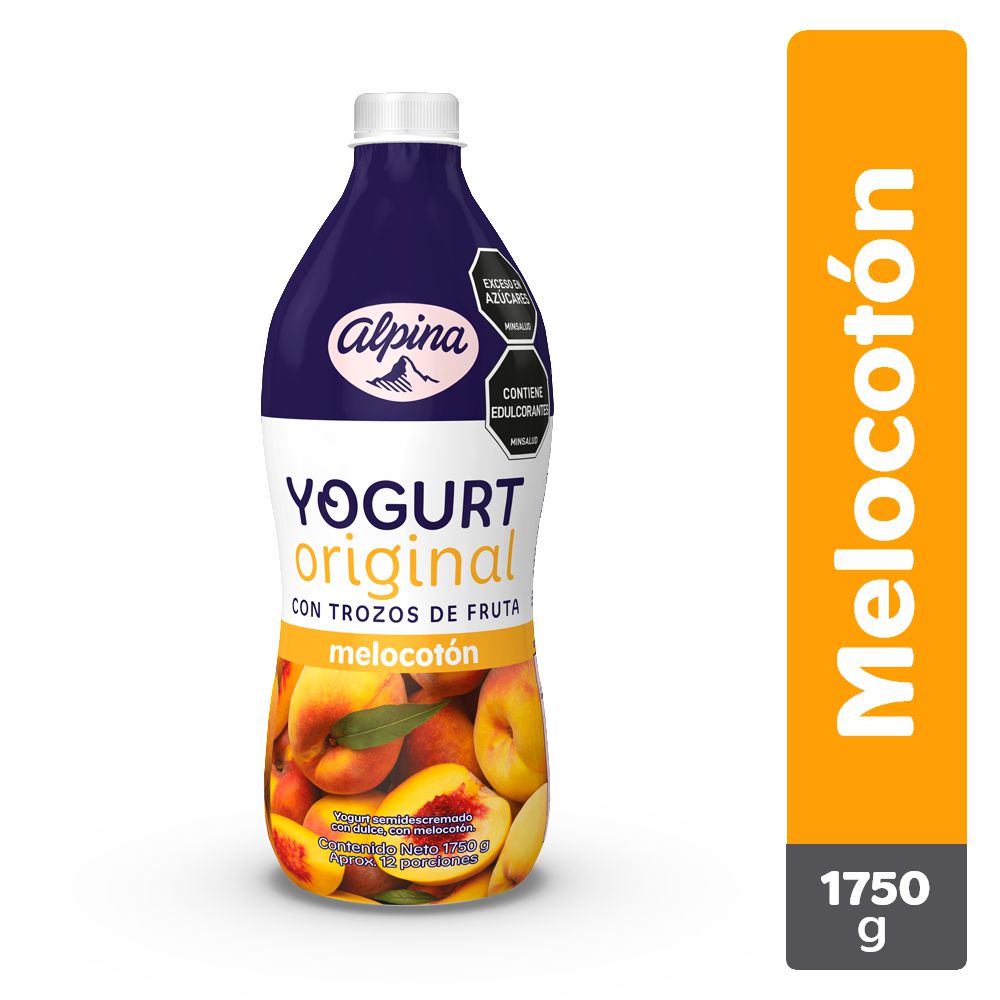Yogurt ALPINA original melocotón botella (1750  gr) img #1