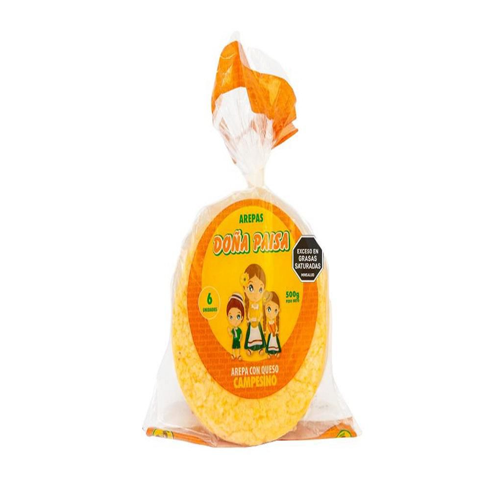 Arepas de queso DONA PAISA extradelgada 10 und (500  gr) img #1