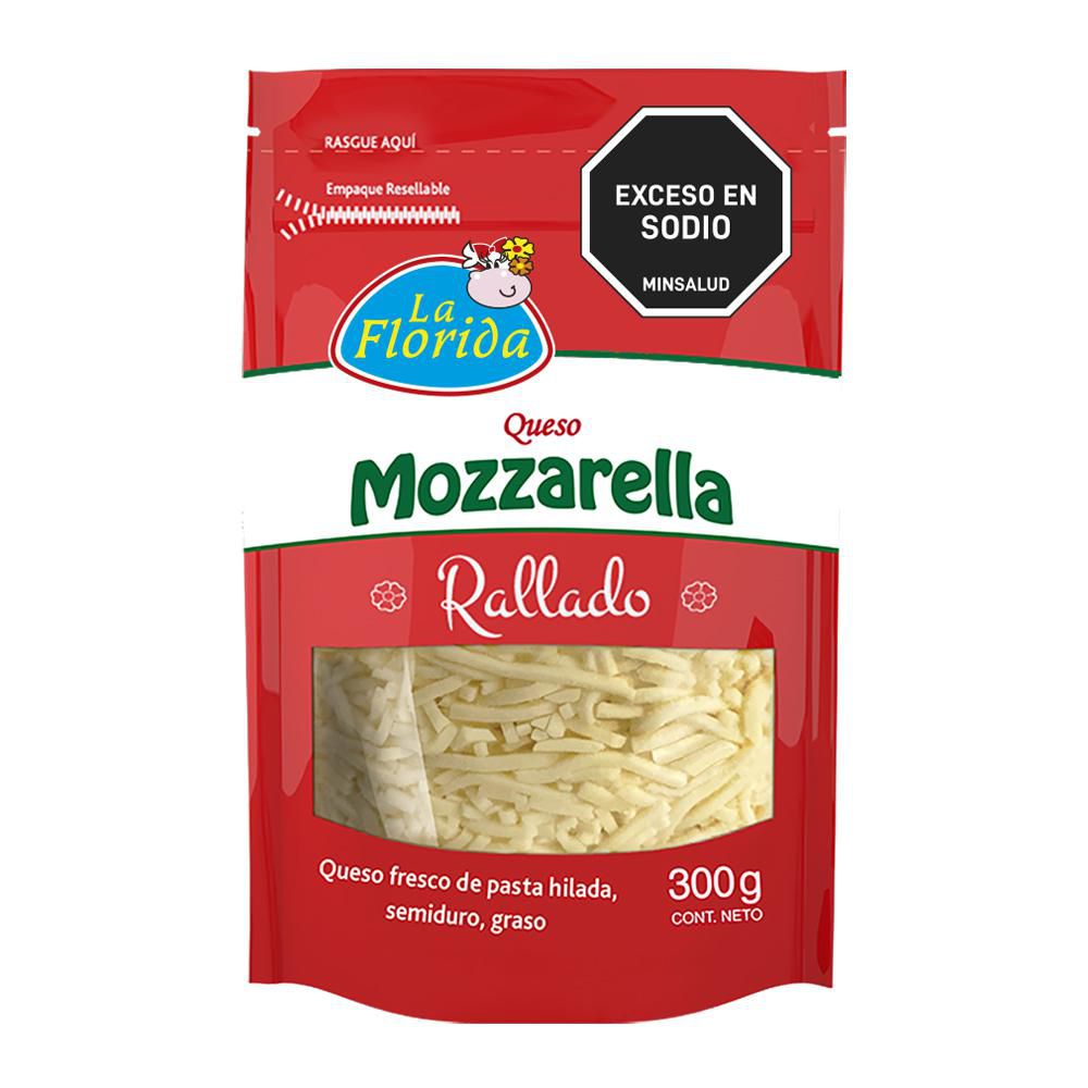 Queso mozzarella LA FLORIDA rallado (300  gr) img #2