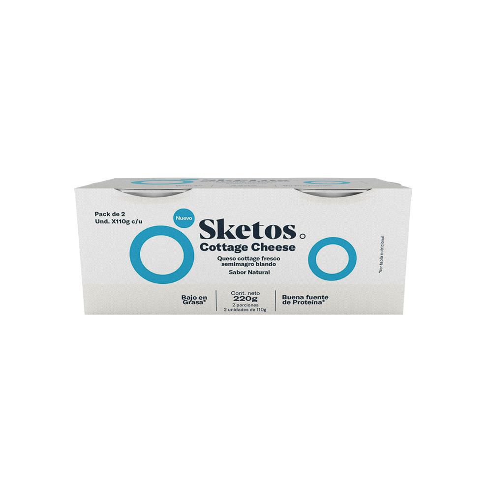 Queso cottage SKETOS fresco sabor natural (220  gr) img #1