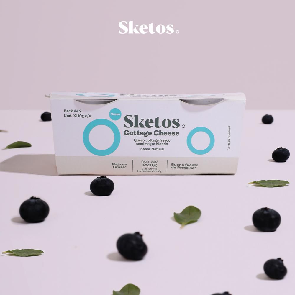 Queso cottage SKETOS fresco sabor natural (220  gr) img #2