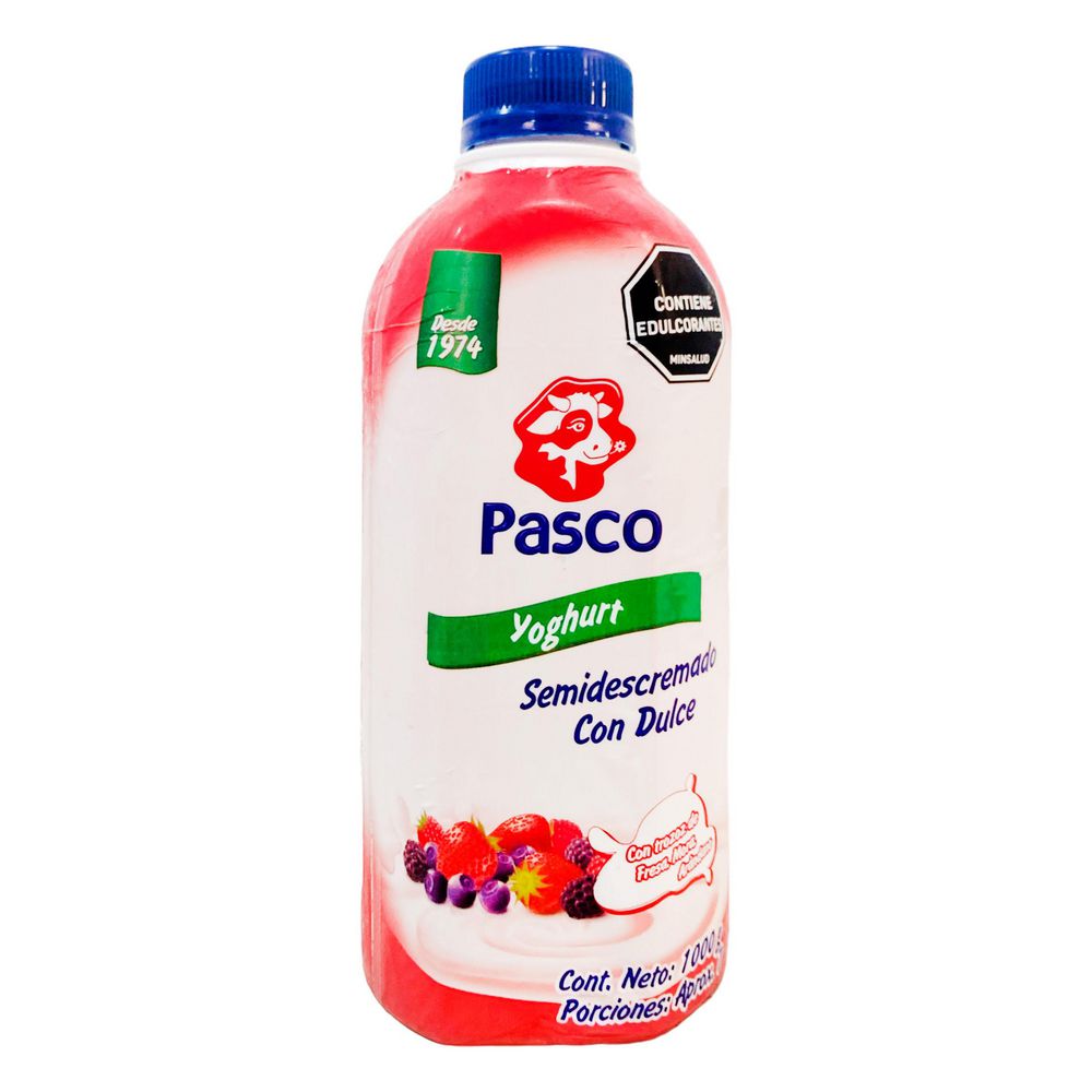 Yogurt PASCO semidescremado fresa arándano (1000  gr) img #1