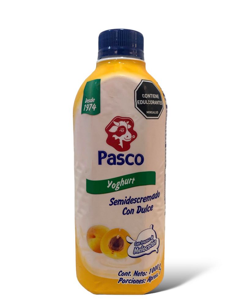 Yogurt PASCO semidescremado con dulce melocotón (1000  gr) img #2