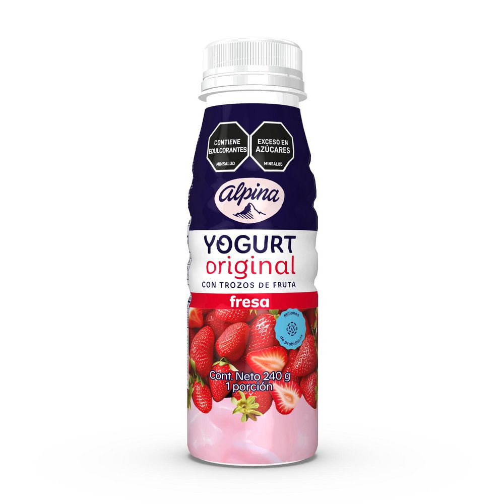 Yogurt ALPINA original trozos fruta fresa (240  gr) img #2