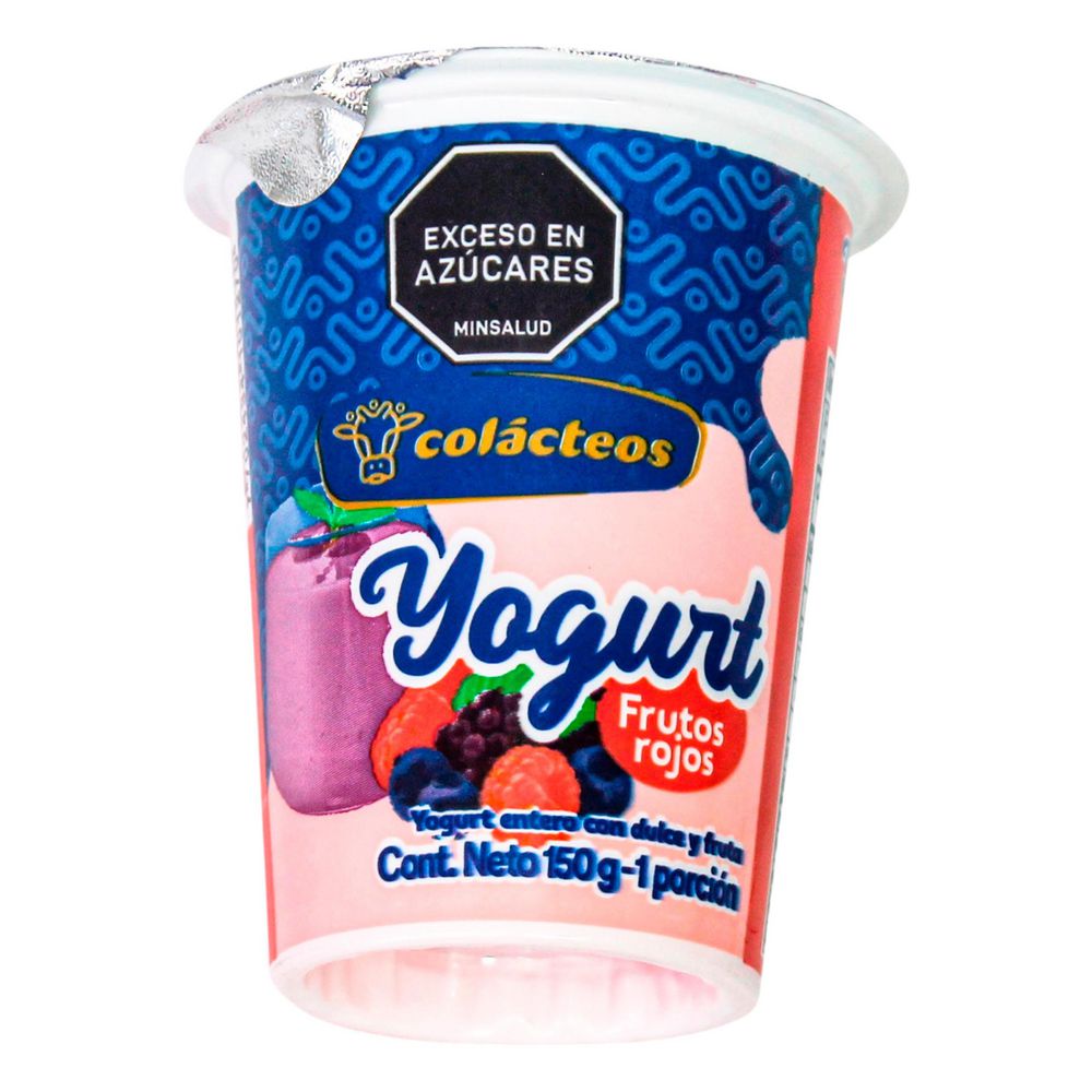 Yogurt COLACTEOS entero dulce frutas (150  gr) img #1