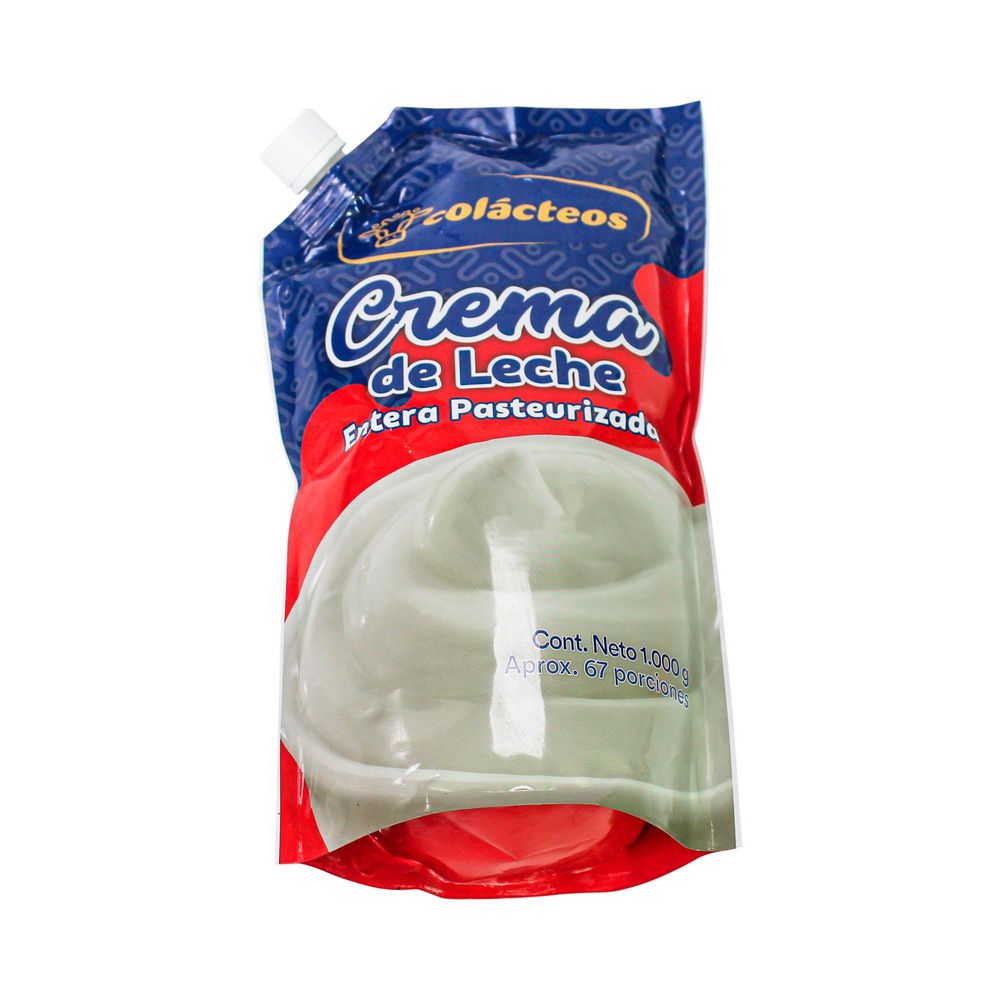 Crema de leche COLACTEOS leche entera pasteurizada (1000  gr) img #2