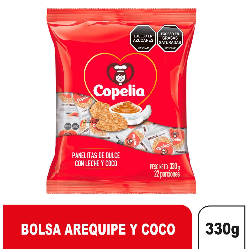 PANELITAS DULCE LECHE COCO COPELIA 330  gr img #1