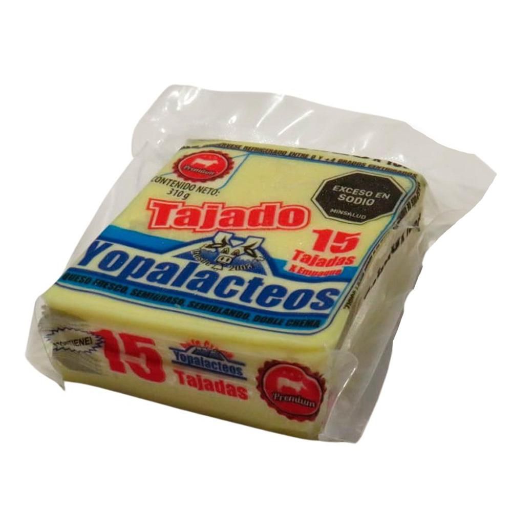 Queso YOPALACTEOS doble crema 15 tajadas   (300  gr) img #2