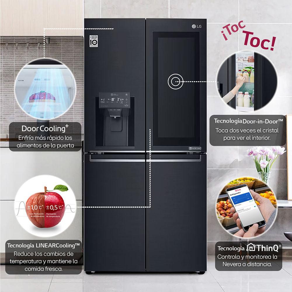 Nevecón LG Tipo Europeo 570 Lts Bruto  423 Ltr Neto  LM57SXTAM Negro img #2