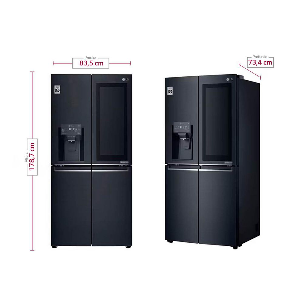 Nevecón LG Tipo Europeo 570 Lts Bruto  423 Ltr Neto  LM57SXTAM Negro img #7