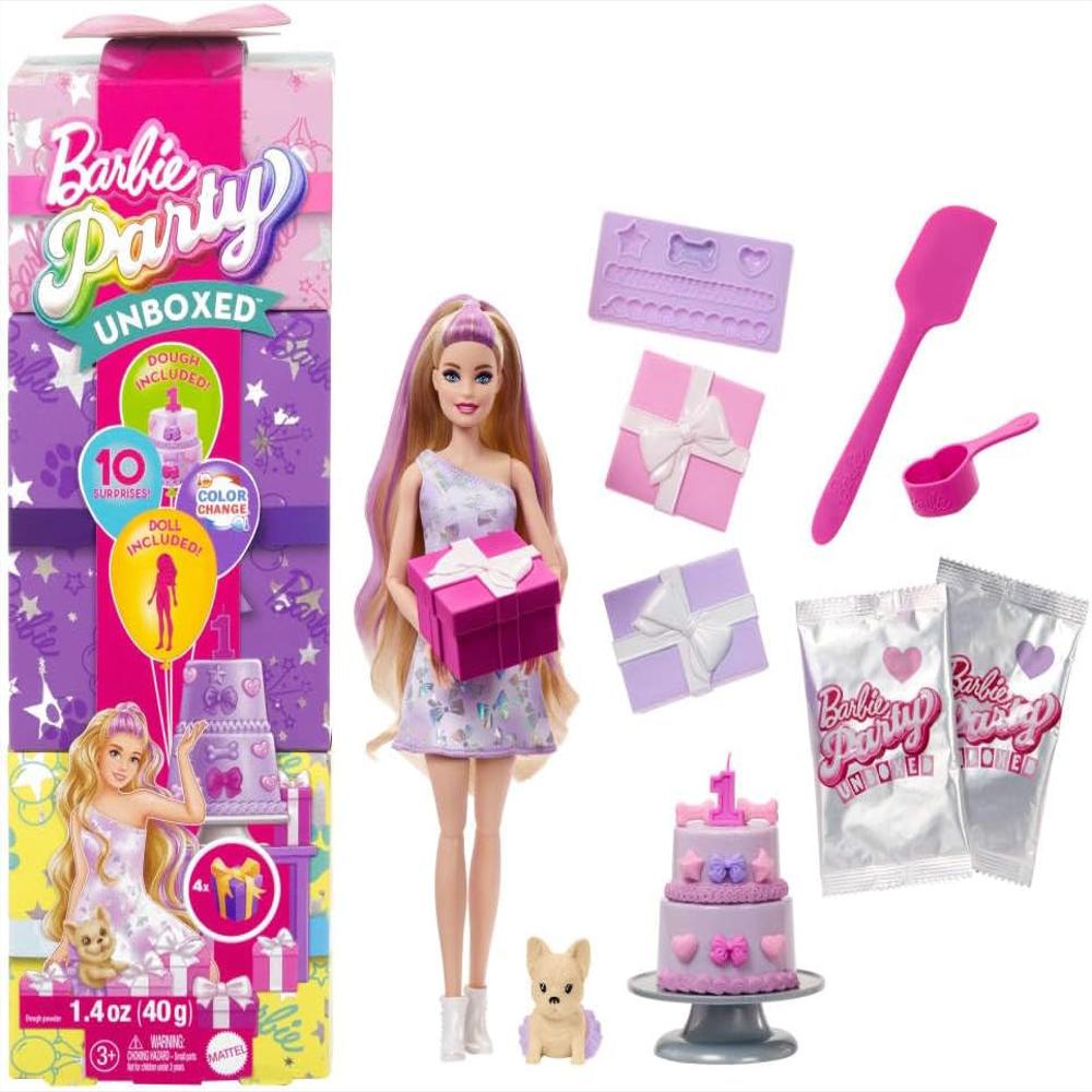 Barbie Party Reveal Muñeca Con Sorpresas Original img #1