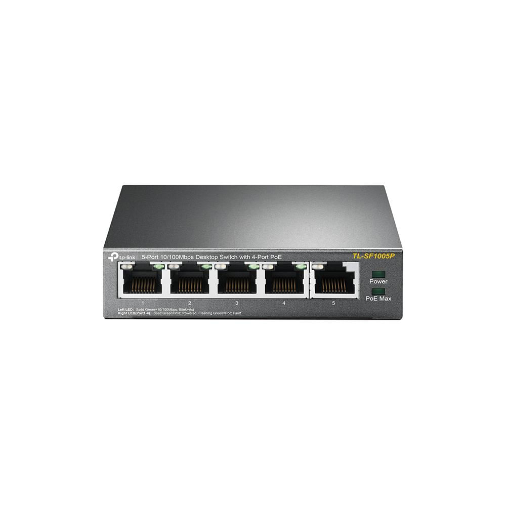 Tp-Link Tl-Sf1005p Switch 5 Puertos 4 Poe Base 100 Mbps 58W img #1
