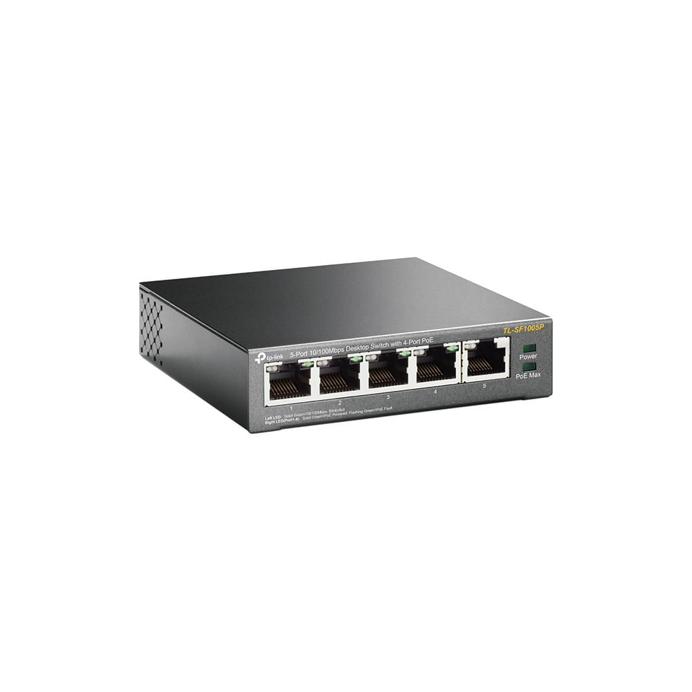 Tp-Link Tl-Sf1005p Switch 5 Puertos 4 Poe Base 100 Mbps 58W img #3