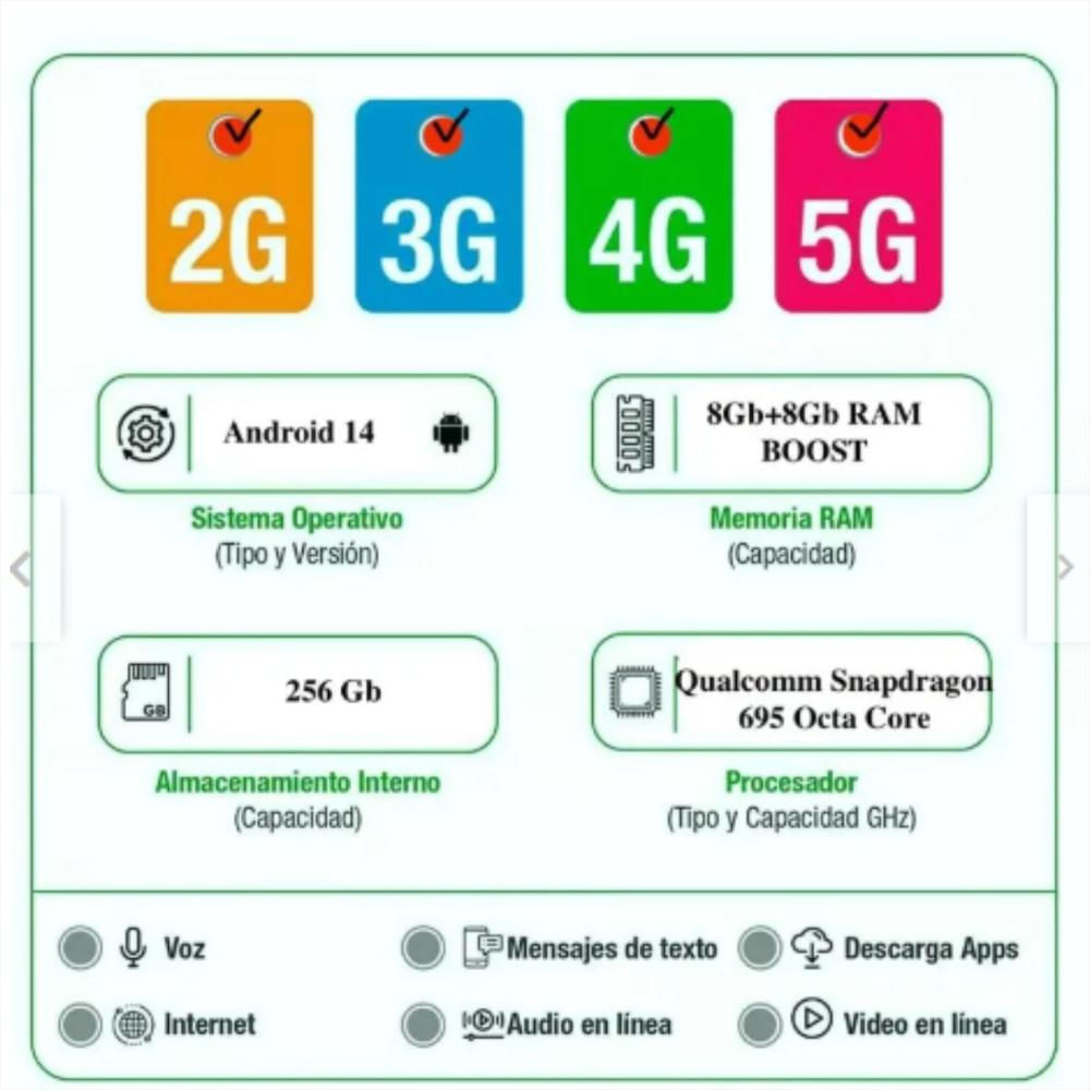 Celular Motorola Moto G34 5G 256Gb 8Ram Verde img #5