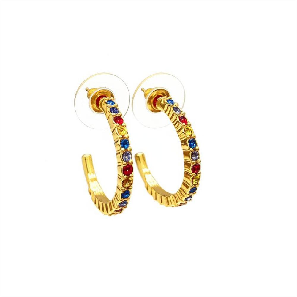 Aretes Abstractos Arcoiris Multicolor A2 21 0093410