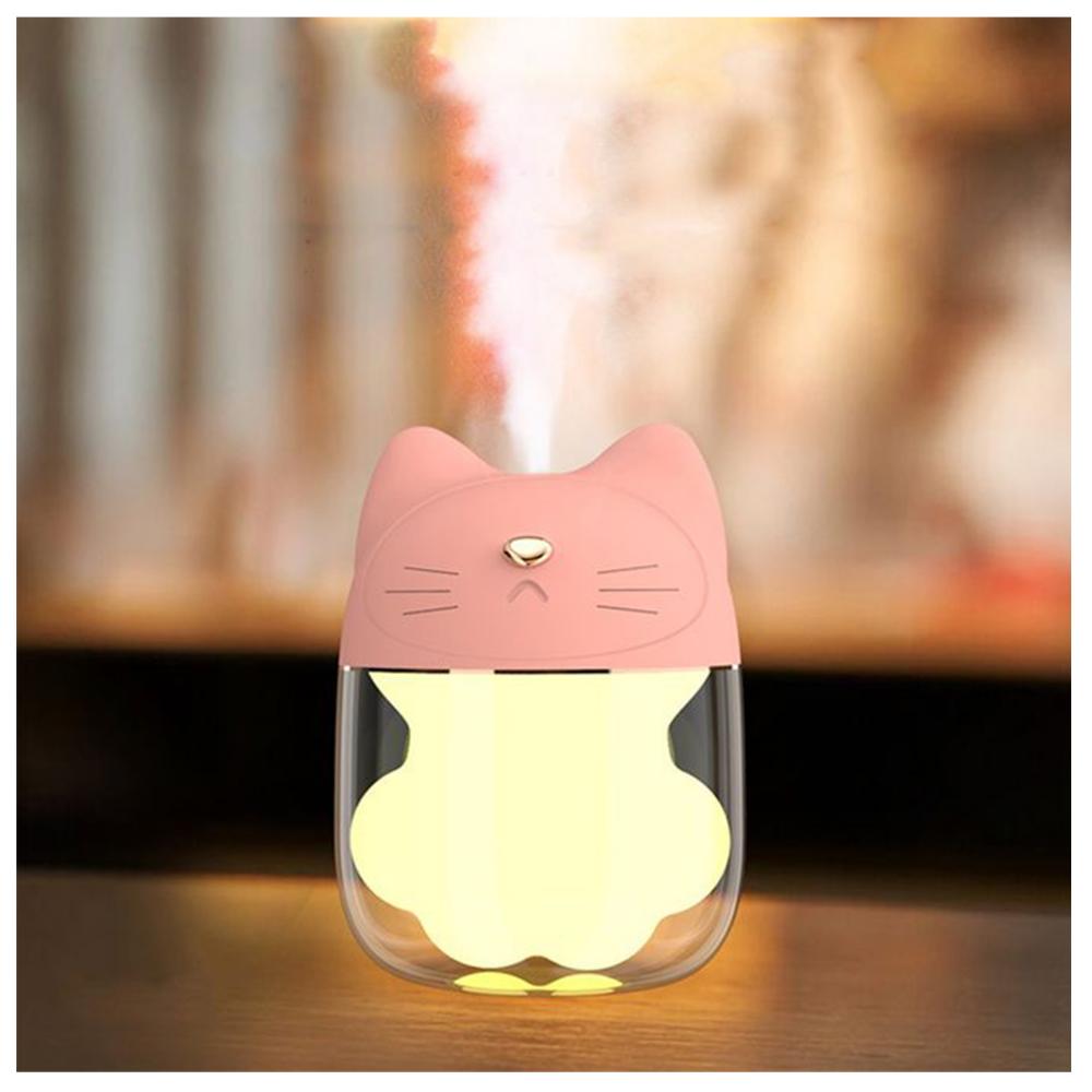 Humidificador de Gato con ventilador y linterna rosado img #2