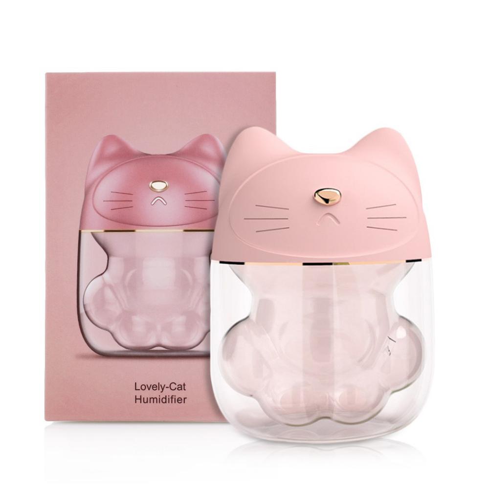 Humidificador de Gato con ventilador y linterna rosado img #3