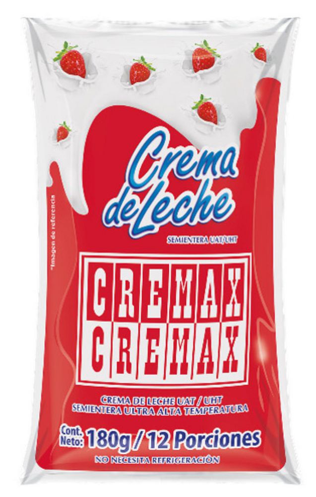 Crema de leche CREMAX semientera UHT (180  gr) img #2