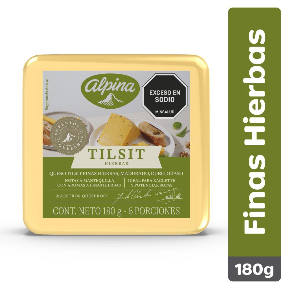 Queso tilsit ALPINA finas hierbas (180  gr) img #1