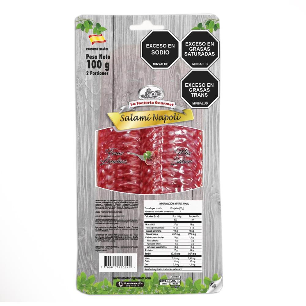 Salami LA FACTORIA GOURMET napolitano (100  gr) img #1