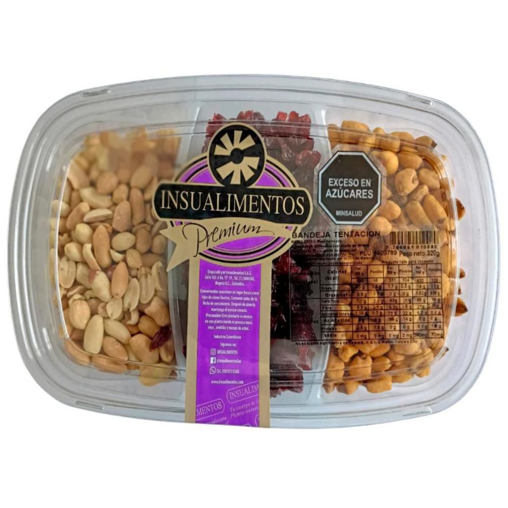 Frutos secos INSUALIMENTOS bandeja tentación (320  gr) img #1