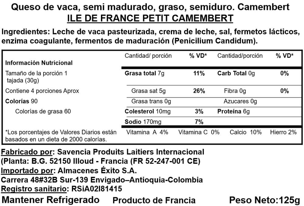 Queso BONGRAIN petit camembert (125  gr) img #2