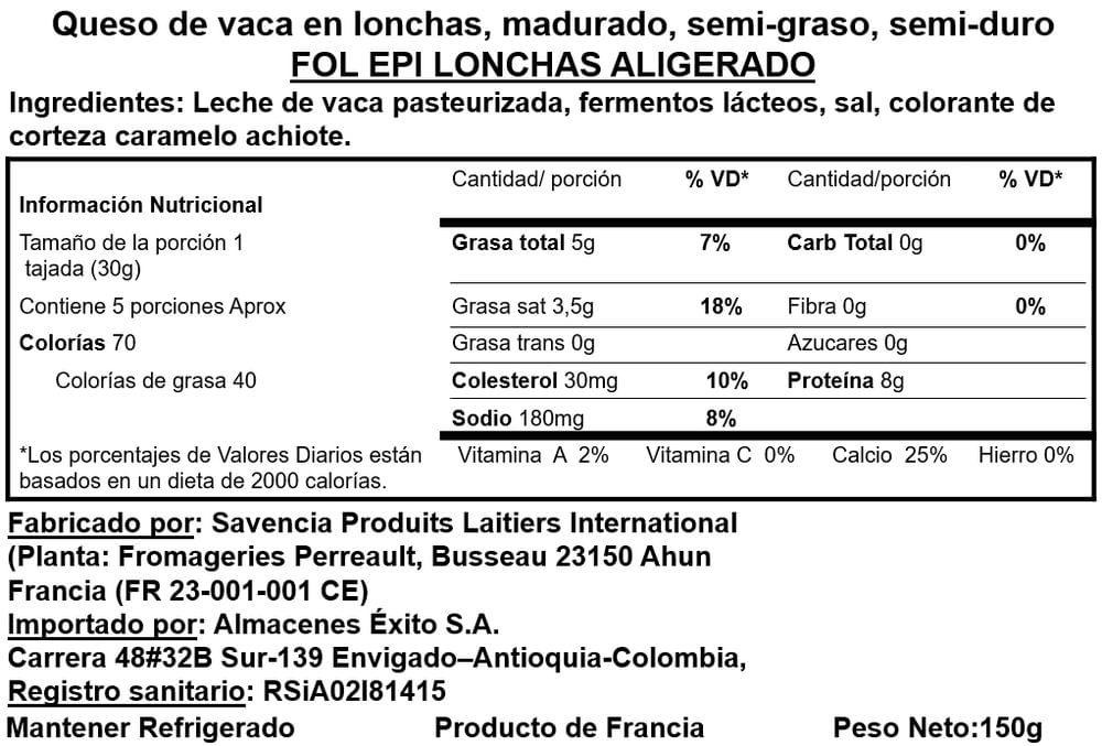 Queso BONGRAIN fol epi legére tajado (150  gr) img #2