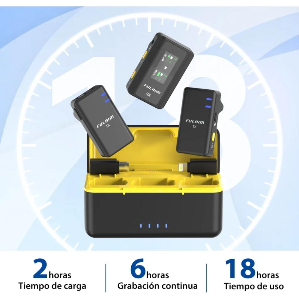 Microfono Solapa Inalámbrico 3 En 1 Para Iphone Android Sx12 img #4