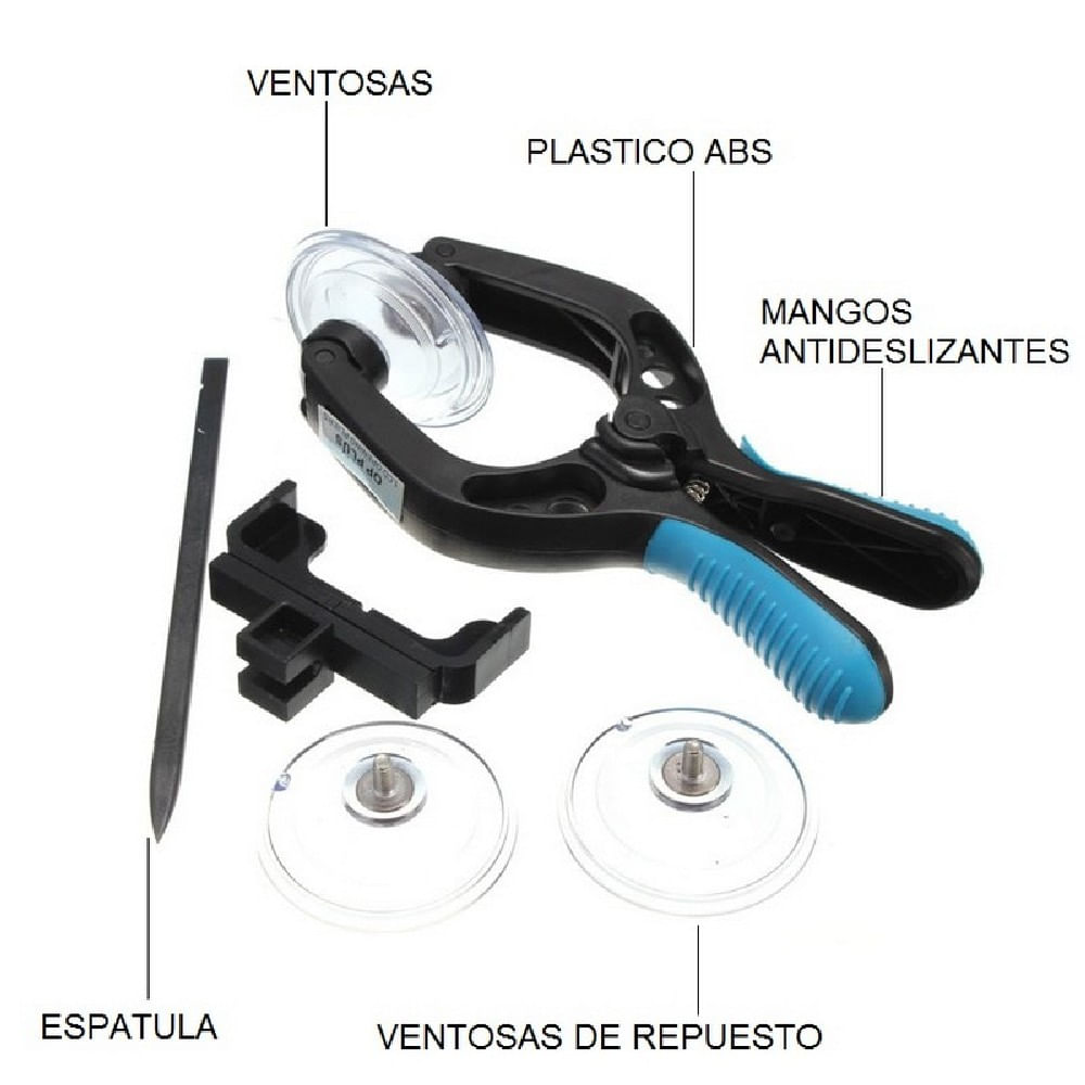 Herramientas Reparacion Pinza Separador Display Celular Azul img #4