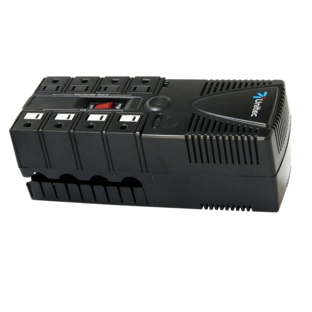 Regulador De Voltaje 8 Tomas Unitec U 1200 Supresor De Picos img #2