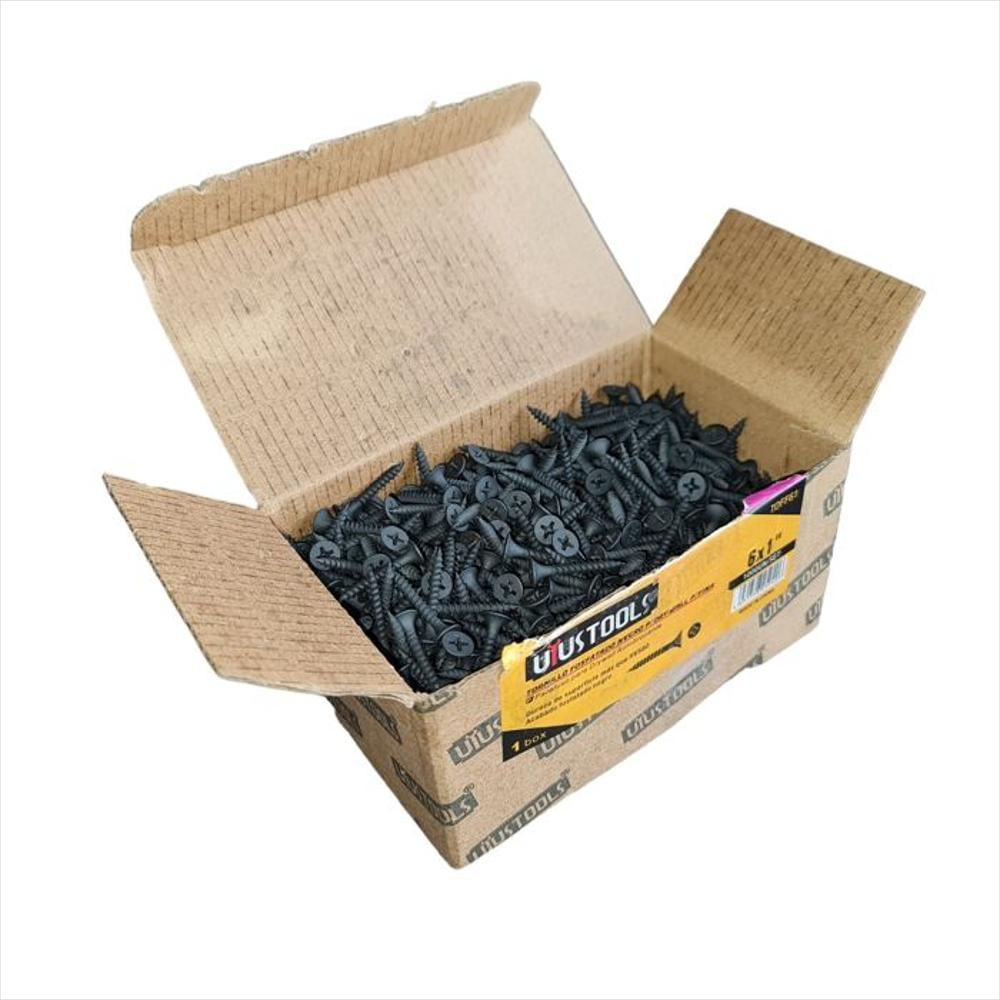 1.000 Tornillos Negros 6'' X 1'' Para Drywall Uyustools img #1