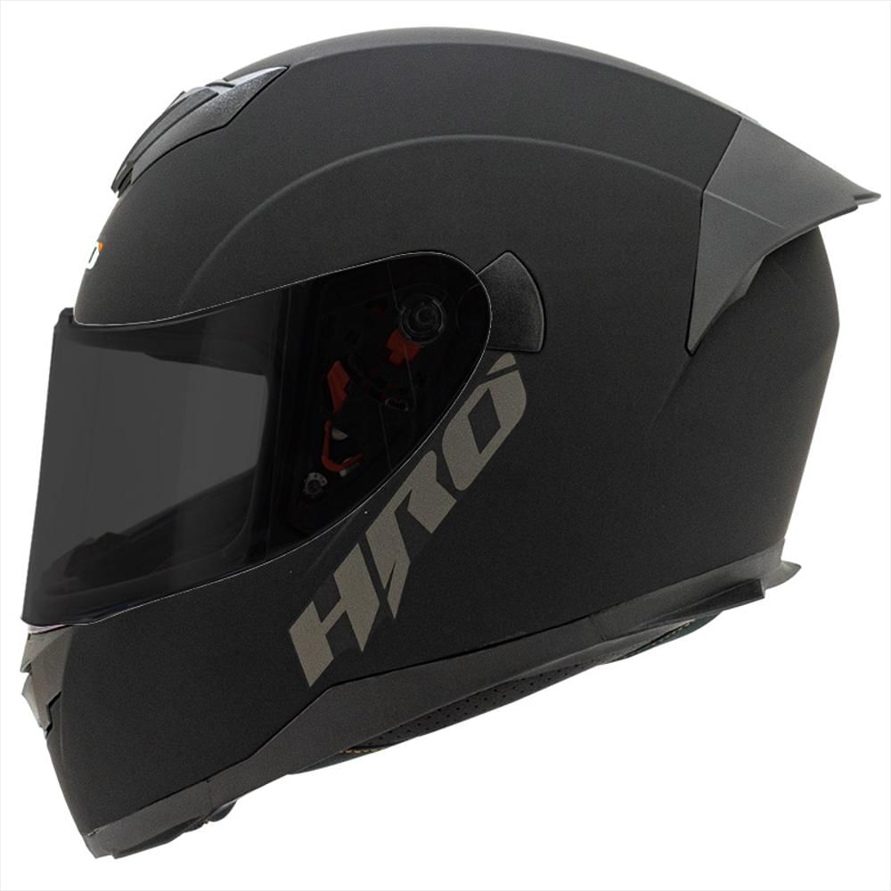 Casco Integral Hro 511 Solid Negro Mate Visor Humo Talla S img #1