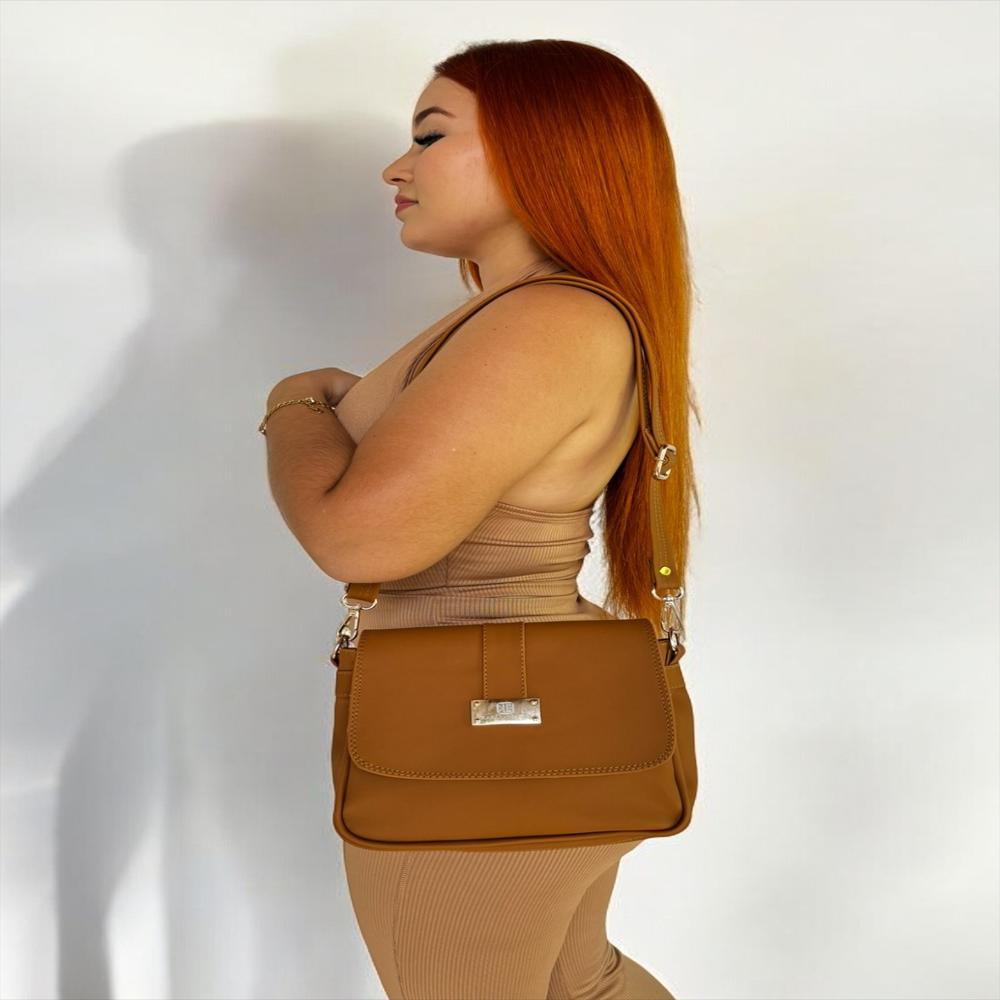 Bolso Manos Libres De Dama Mujer Karla Chacon Ref Lady Miel img #5
