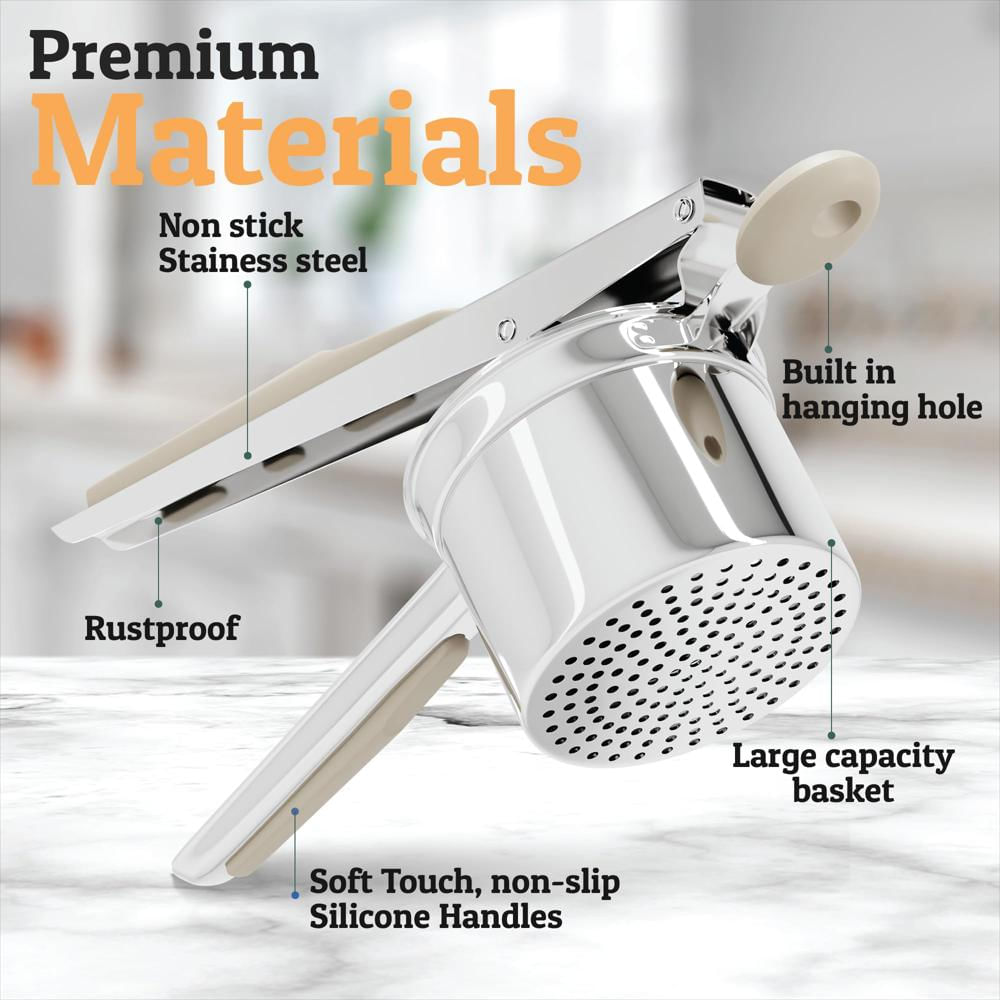 Prensa De Patatas Prioritychef De 450Ml Acero Inoxidable img #3