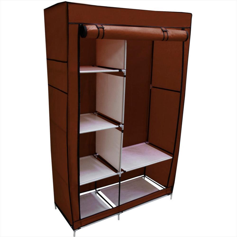 Closet Armable Rack & Pack Portatil Entrepaños Tela Ecologica 50 Kg img #3